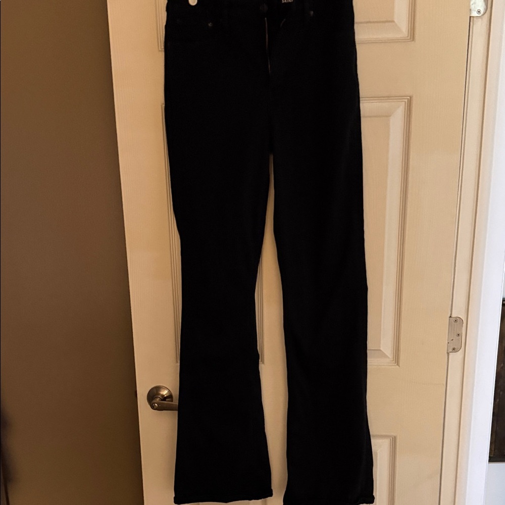 J. Crew Black Skinny Tall Flare Jeans